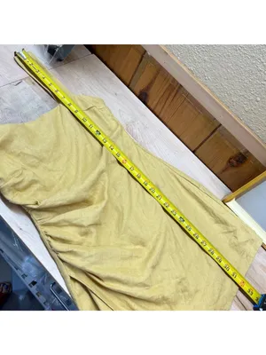 Reformation Kerrigan Linen Mini Dress Ruched Side Tuscan Sun Yellow Size 4 thumbnail 13