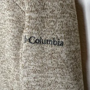 Columbia Women's Fleece‎ 1/4 button hooded Sweater pullover tan Sz L thumbnail 5