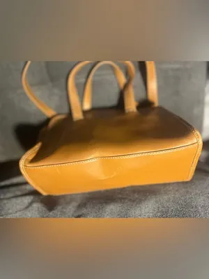 Vintage Cole Haan Tan Leather Satchel Medium Handbag G Series Village Buckle Y2K thumbnail 2