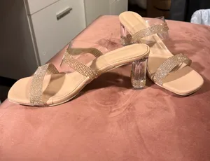 Gold Rhinestone Heels Boutique 9 thumbnail 5