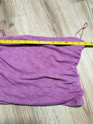 Free People Boulevard Ruched Tube Top Mauve Purple Strapless Cropped Size M thumbnail 5