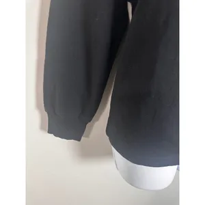 Banana Republic Womens Black Funnel‎ Neck Sweatshirt Oversized Pullover Medium thumbnail 2