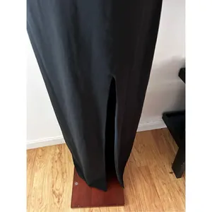 Forever 21 black maxi dress size small cut out front and cut out at the bottom thumbnail 2