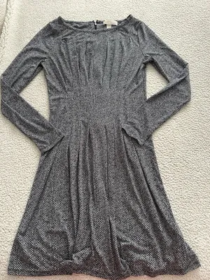 MICHAEL Michael Kors Herringbone-Print Matte-Jersey Dress, Women's Size S thumbnail 4