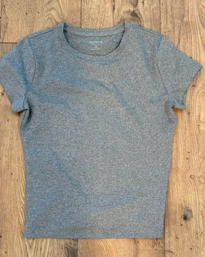 Hollister Heather Gray Short Sleeve Crew Neck T-Shirt thumbnail 1