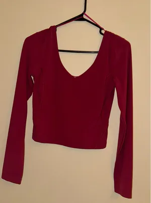Lululemon Align Long Sleeve Top Red thumbnail 1