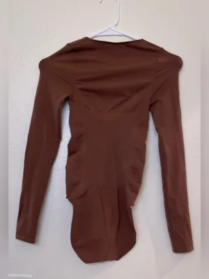 YITTY Nearly Naked Shapewear Long Sleeve Bodysuit Sizes M/L in Brown and Rich thumbnail 13