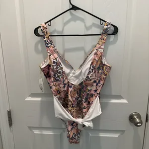Micah Floral One-Piece Swimsuit with Extreme High Leg Wrap Thigh thumbnail 3