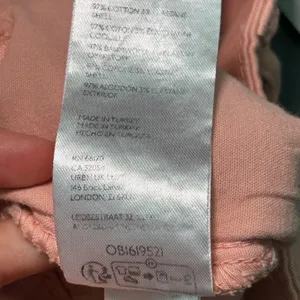 Free People Billie Pleated High Rise Denim Chino‎ Shorts Size 8 Color Rosie Pink thumbnail 5