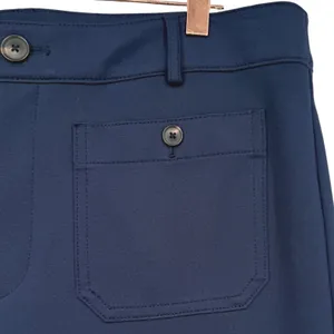 LOFT Womens Palmer Wide Leg Trouser Pants Navy Ponte Size 14 Nautical Preppy thumbnail 8