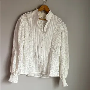 Waimari Magnolia Floral Button-Up Blouse Small thumbnail 3