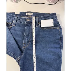 Good American Good Legs Straight Mid Rise Blue Stretch Jeans GLS873T Size 10 NWT thumbnail 8