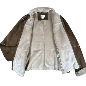 St Johns Bay Faux Suede Ranchers Jacket Womens Large Brown Soft Shearling 2 Tone thumbnail 9