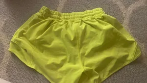 Lululemon Shorts Hotty Hot Yellow Highlighter thumbnail 2