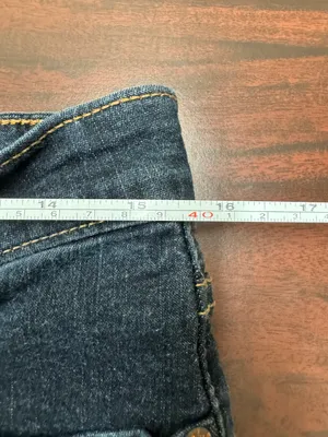 Levi's Signature At Waist Bootcut Dark Wash Denim Jeans Size 10 Short thumbnail 6
