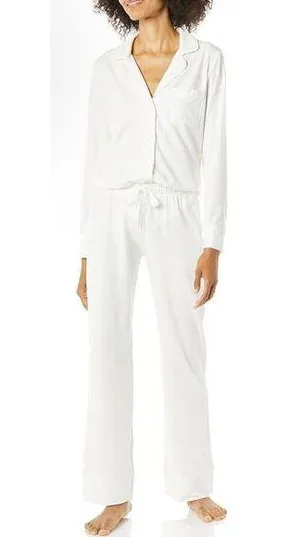 NEW Cotton Modal Shirt & Full-Length Bottom Pajama Set 2X thumbnail 1