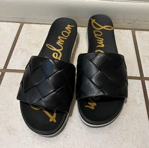 Sam Edelman Black Slip On Sandals thumbnail 1