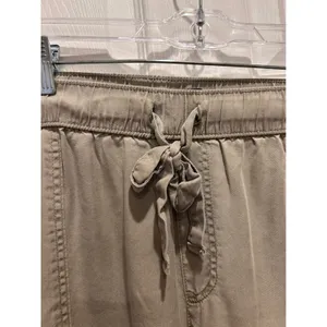 Jones New York Jones & Co Green Khaki Lyocell Elastic Waist Pants Plus Size 1X Lagenlook Earthy thumbnail 3