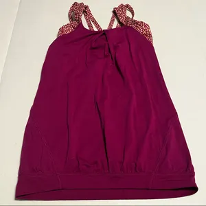 Lululemon‎ Athletica Nouveau Limits Tank Top Womens Size 4 Regal Plum Athletic thumbnail 1