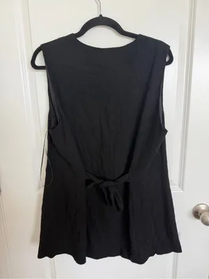NWT Showpo OLIVIA TOP Longline Linen V Neck Back Tie Vest Top 14 thumbnail 5