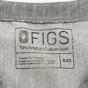 FIGS Technical Collection‎ Cayo Scrub Top Women XXS Grey Stretch Minimal Health thumbnail 7