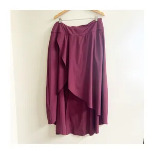 Halara Breezeful Midi Skirt Women 3X Burgundy High-Waisted Asymmetrical Cocktail thumbnail 2