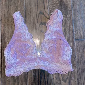 Victorias Secret purple lace bralette boho size medium thumbnail 2