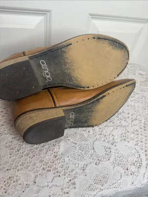 Dingo Willie antique tan leather western cowgirl boots sz 9.5 thumbnail 8