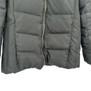 Calvin Klein size Large black hooded puffer coat jacket duck down & feather fill thumbnail 4