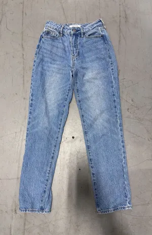 PacSun Mom Jeans Light Wash High Waisted Denim Blue Size 22 thumbnail 1