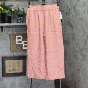 NWT Black Tape Woven Petite Pull-On Wide-Leg Pants Soft Antique Blush Pink PM thumbnail 2