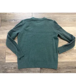 Market And Spruce Green Cable Knit Sweater XL Cozy Fall Cottagecore Classic thumbnail 7