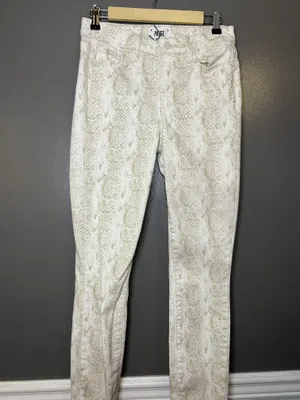 Paige Hoxton Ankle Jeans Womens 28 White Sonoran Snake High Rise Slim Denim thumbnail 2