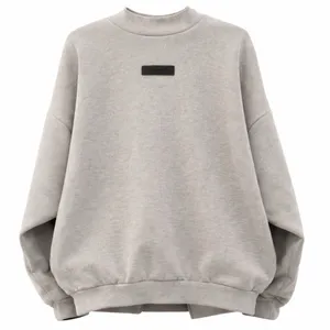 Fear‎ of God Essentials Hoodie S Taupe Gray Oversized Pullover FOG thumbnail 1