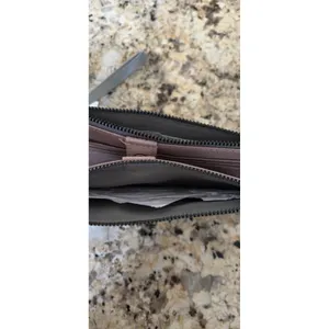Rachel Rachel Roy Wristlet Wallet Womens OS Grey Genuine Leather Zip‎ Clutch NWT thumbnail 3