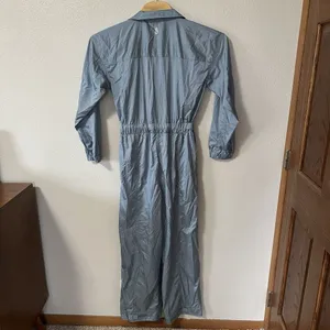 Free People Movement‎ Golden Hour Jumpsuit Size Medium Blue Long Sleeve NWT thumbnail 4