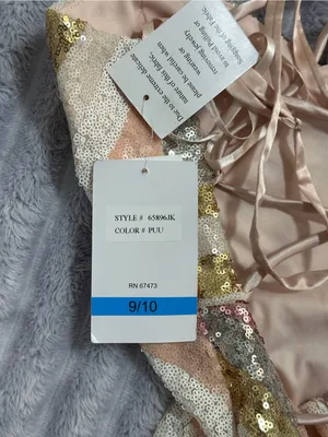 Violet Weekend Pink Blush Sequin Maxi Dress — Size 9/10 — NWT thumbnail 6