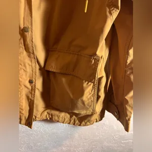 Uniqlo Tan Utility Jacket w hood, zip snaps pockets outdoor rugged lightweight thumbnail 4