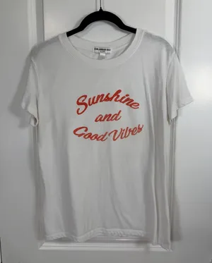 Sub_Urban Riot Sunshine and Good Vibes Graphic Tee White thumbnail 1