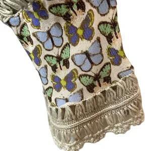 John‎ Mark Boho Crochet Butterfly Blouse Size Medium Top thumbnail 5
