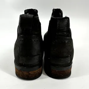 Sorel Emelie Chelsea Booties Waterproof Full-Grain Leather Slip On Black 6 thumbnail 5
