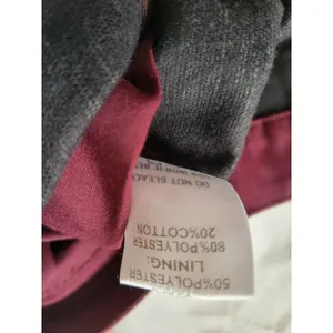 Bohme Faux Leather Skirt Women's Size S Burgundy Button Front Knee Length NWT thumbnail 10