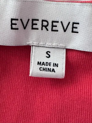 EVEREVE Pink Ruffle Sleeve V-Neck Top Womens Size Small Stretchy Knit Blouse thumbnail 8