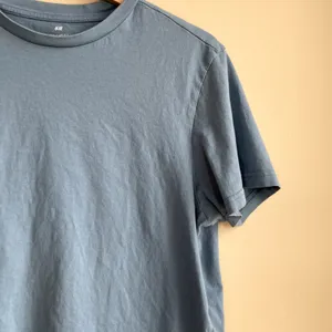 H&M regular fit sky blue short sleeved t-shirt women's size medium casual summer thumbnail 2