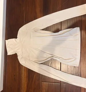 Madewell White Ribbed Turtleneck thumbnail 1