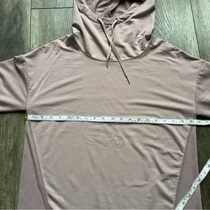 Kuhl Rhea Pullover Hoodie French Terry Cowl Neck Ribbed Shirt Lavender City Grey thumbnail 9
