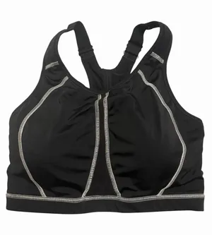 SYROKAN Full Coverage Sports Bras Racerback Wireless Size 36D Black Adjustable thumbnail 1
