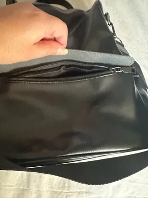 Black faux Leather Backpack - Unbranded thumbnail 5