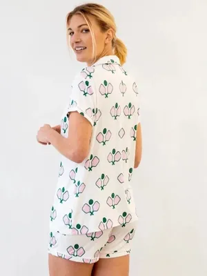 Toss Designs Pickleball PJ 2 piece set Pink Size M thumbnail 2
