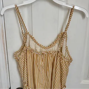 Hem & Thread Striped Ruffle Hem Spaghetti Strap Dress with Tie Waist thumbnail 6